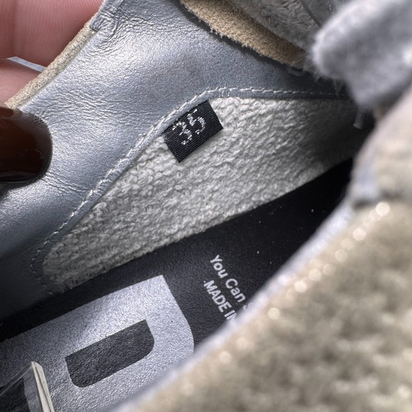 P448 Thea Fujy Platform Sneakers‎ Womens EU 35 Beige Suede Low Top Lace Up Shoes - Picture 7 of 10